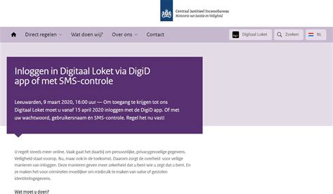 inloggen cjib met digid.